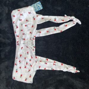 Free People Embroidered Crop Top